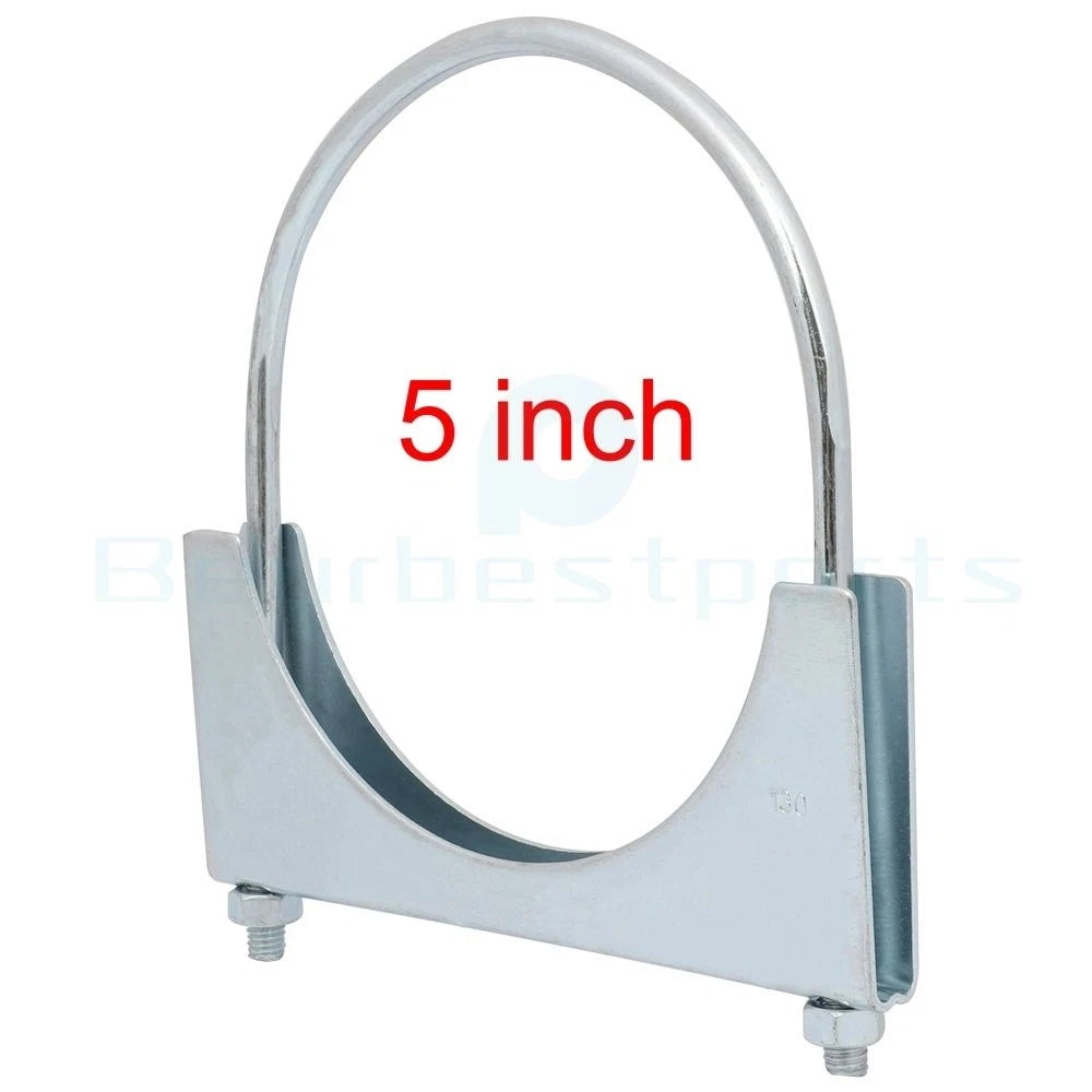 5" U-Bolt Uclamp Muffler Saddle Exhaust Pipe Clamp for Universal