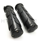 Black Flame Hand Grips 1" 25mm for Kawasaki Drifter 1500/Nomad 1500 (All)