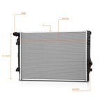 Aluminum Radiator DPI-13529 for Audi A3 S3 Q3 / VW Golf GTI Jetta (2015–2022)