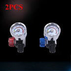 2 x Universal G1/4 Paint Spray Gun Regulator Gauge for All Vehicles