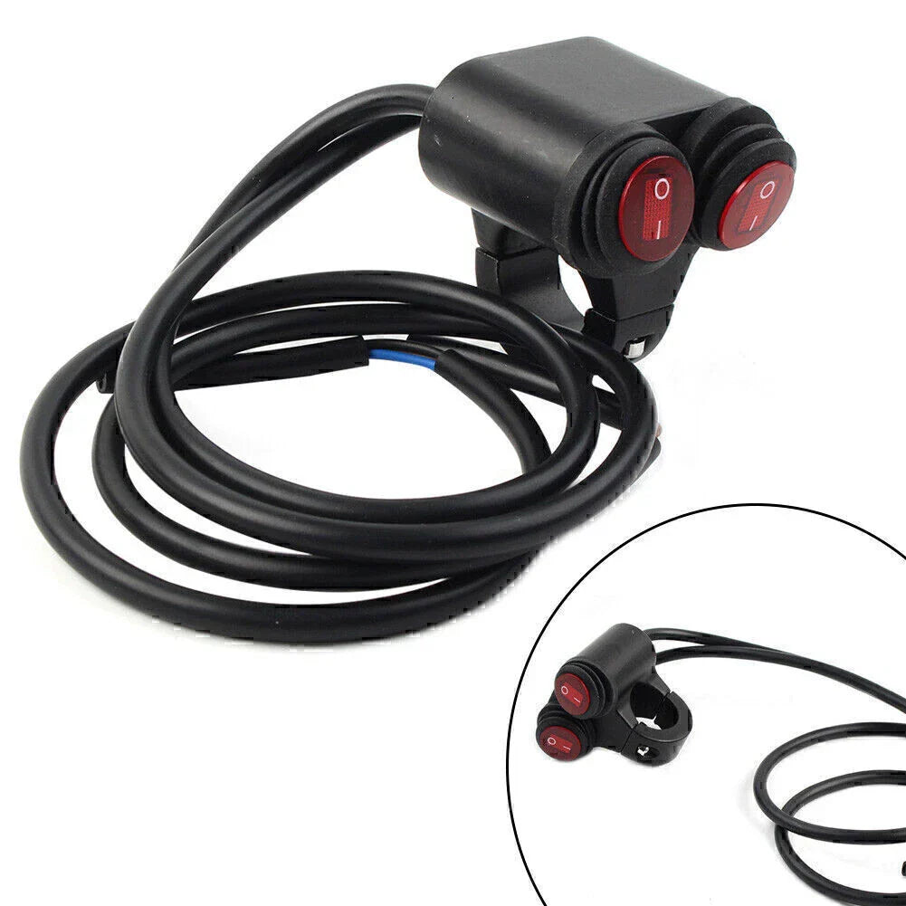 7/8" 22mm Motorcycle Handlebar Headlight Fog Spot Light Switch