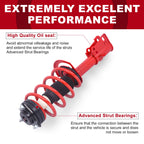 Pair Front Struts with Coil Spring for Chrysler 200 (2011-2014) Dodge Avenger (2008-2014)