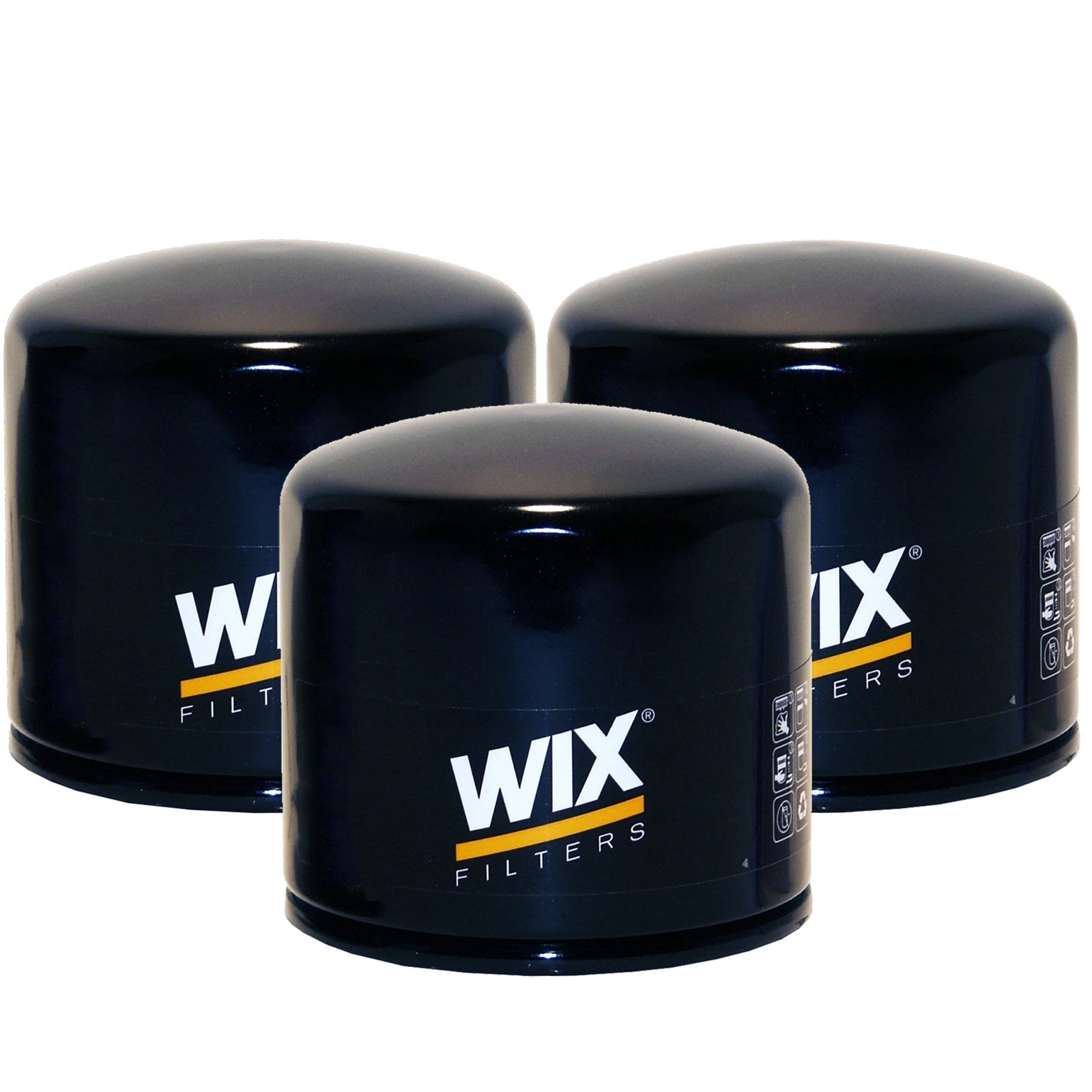 Set of 3 Engine Oil Filters for Chevy, Dodge, Ford, Geo, GMC, Honda, Kia