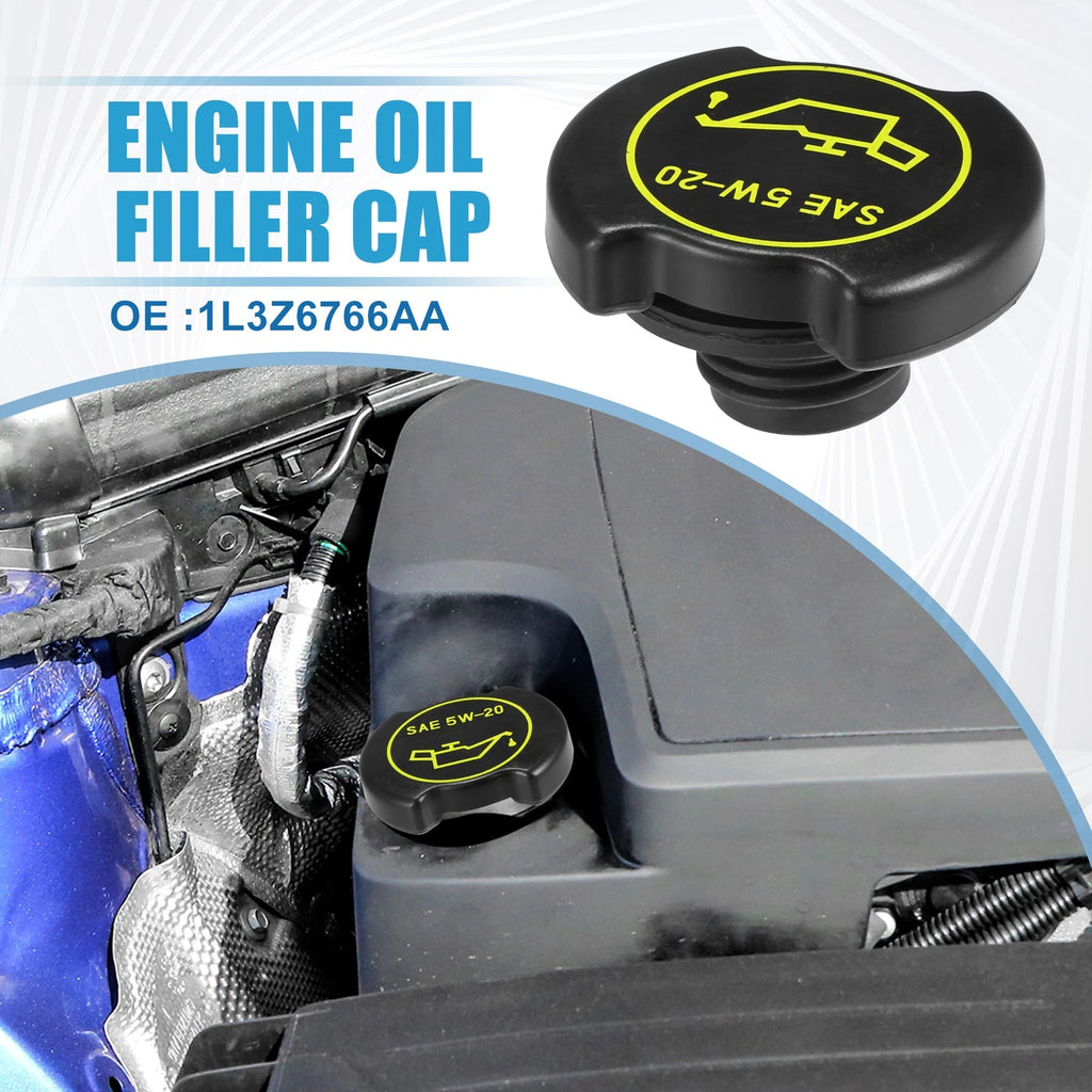 Oil Filler Cap No. 1L3Z6766AA for Ford E-250 4.6L (2003–2007) Black