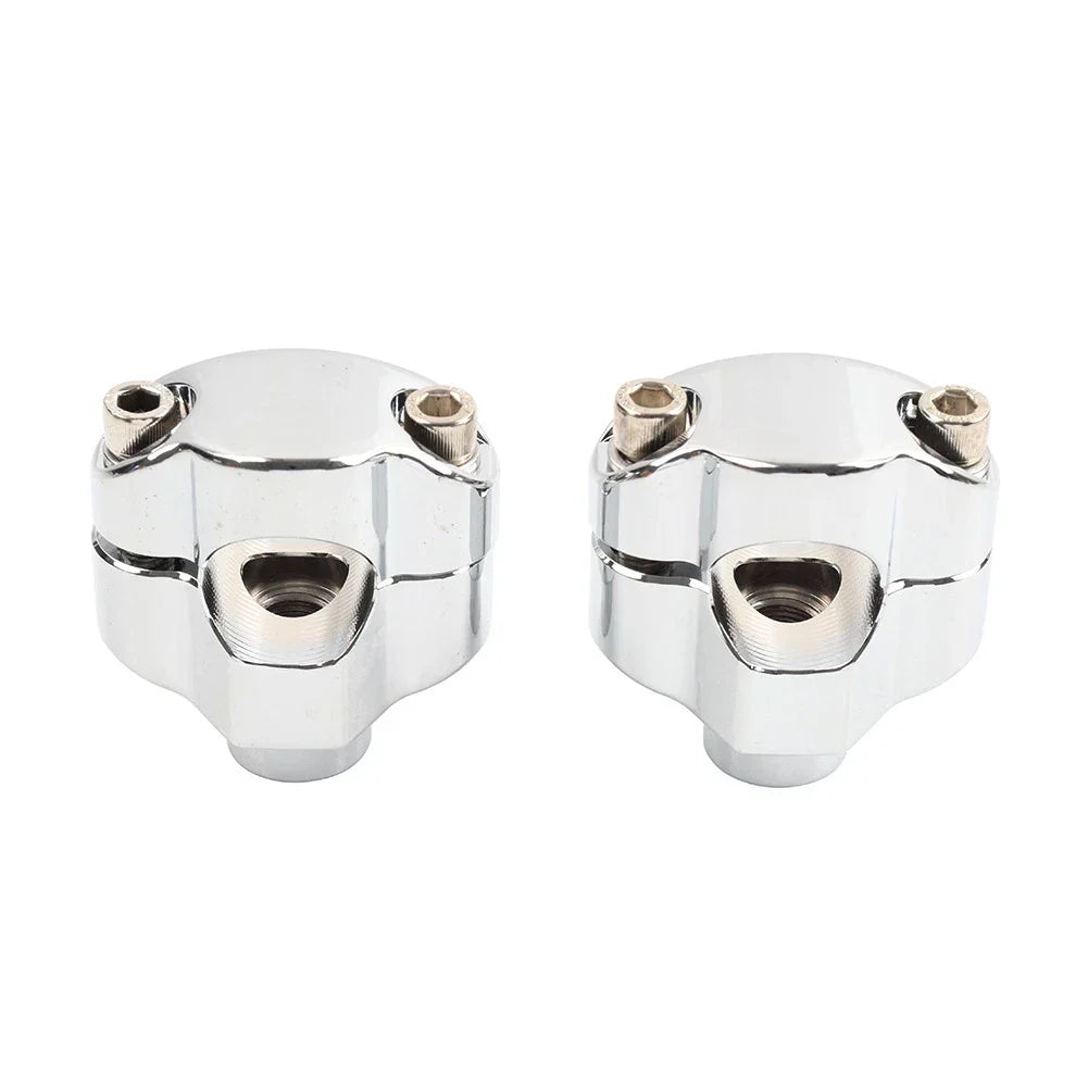 1.65" Tall Handlebar Riser Mount Clamp for Harley Dyna Softail Sportster