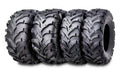 Set of 4 WANDA ATV UTV Tires 25x8-12 Front 25x12-10 Rear 6PR P341 Mud