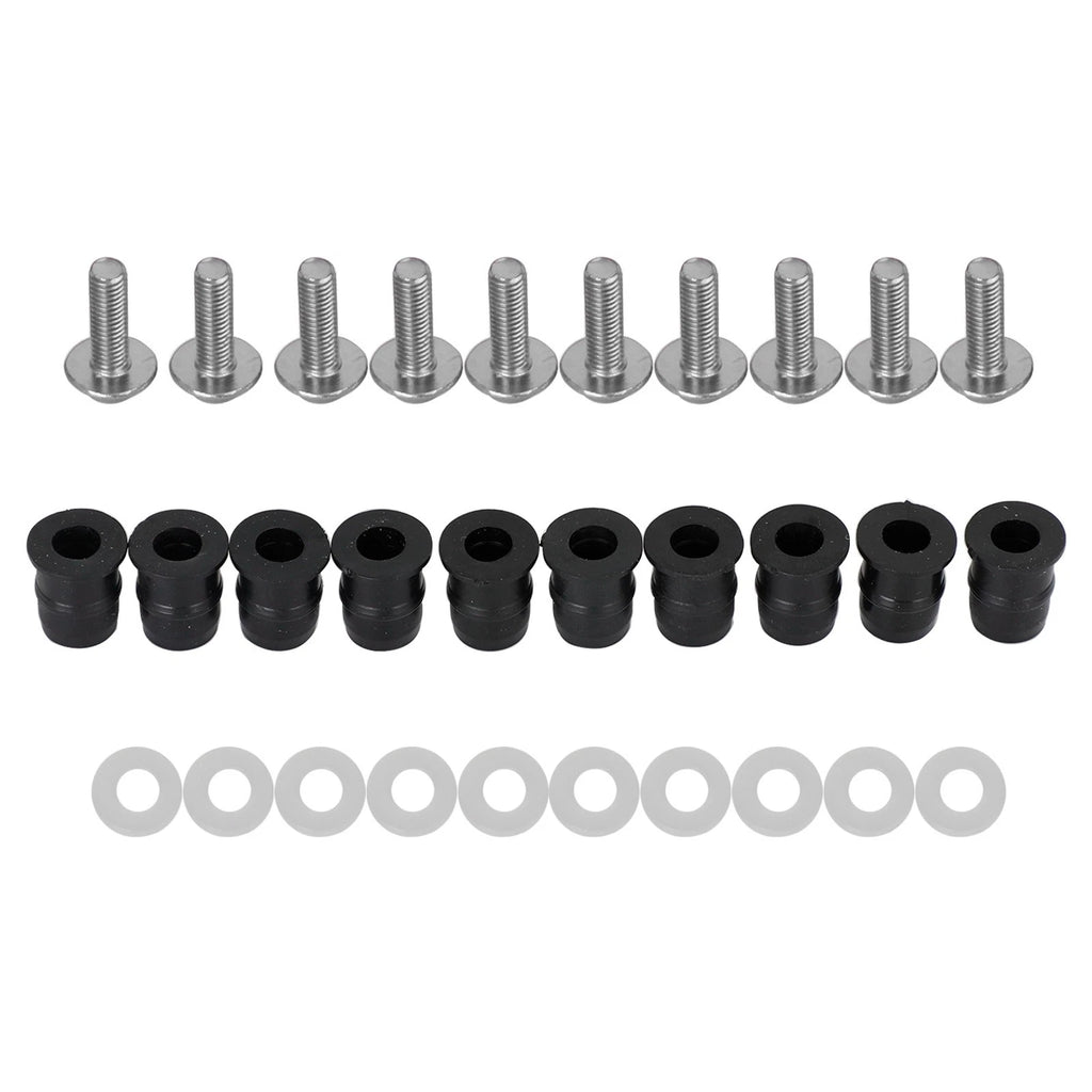10 Pack M5x16 Windshield Screen Screw Bolts for Motorcycle