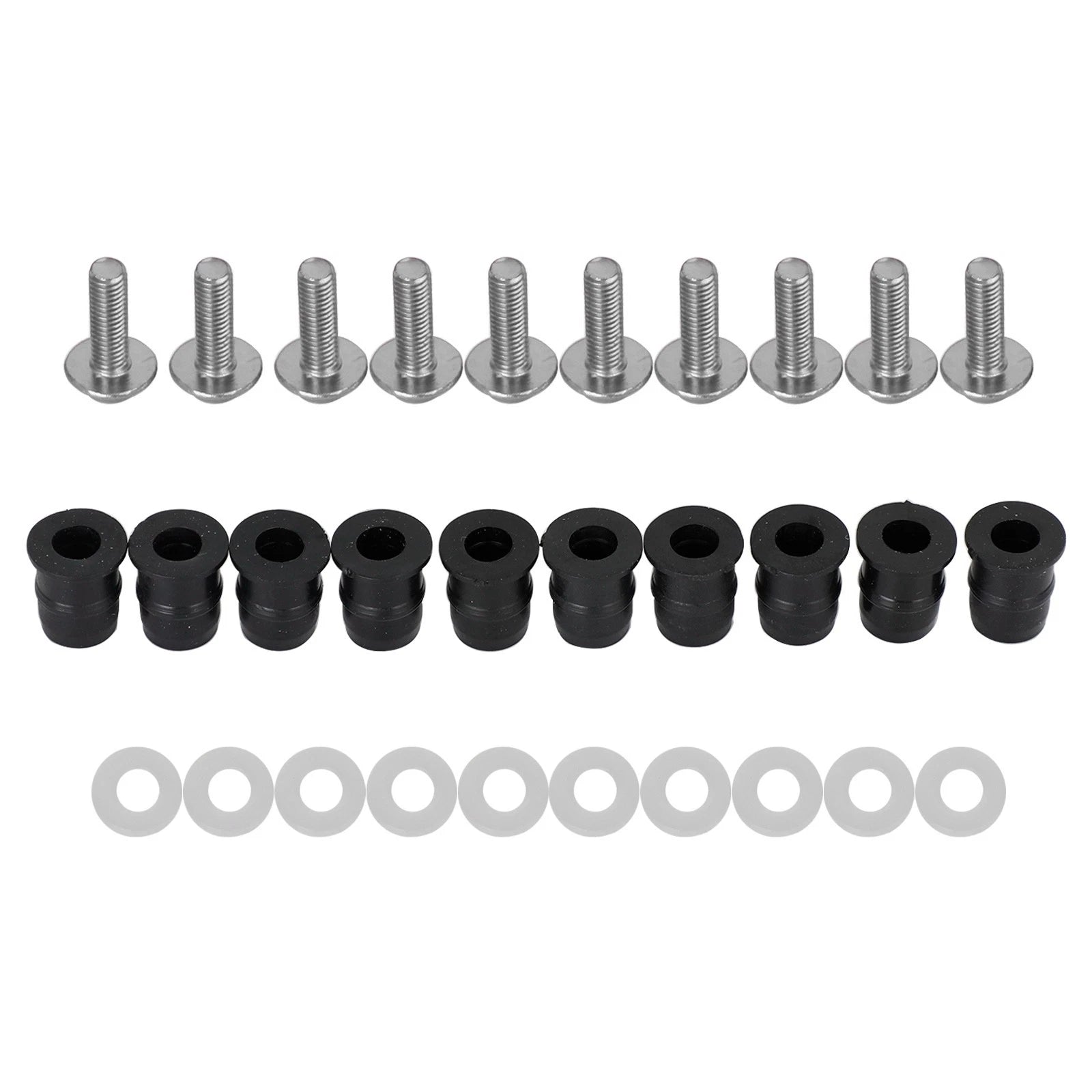 10 Pack M5x16 Windshield Screen Screw Bolts for Motorcycle