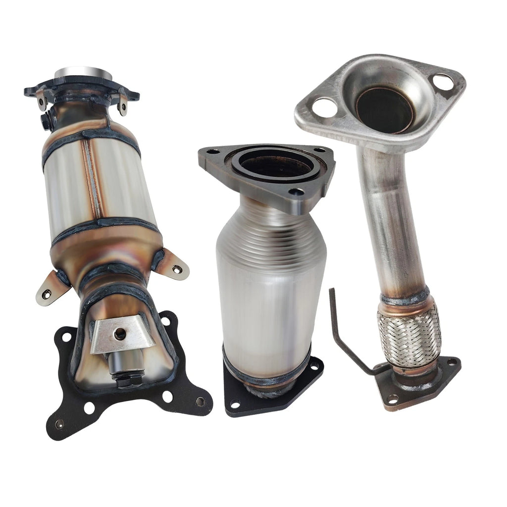 3X Catalytic Converter and Flex Pipe for Honda Accord 2.4L (2008–2012)