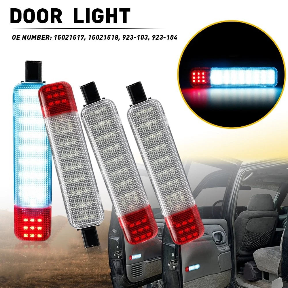 Set of 4 LED Courtesy Door Lights for Chevy Silverado, Suburban, Tahoe, Sierra, GMC Yukon