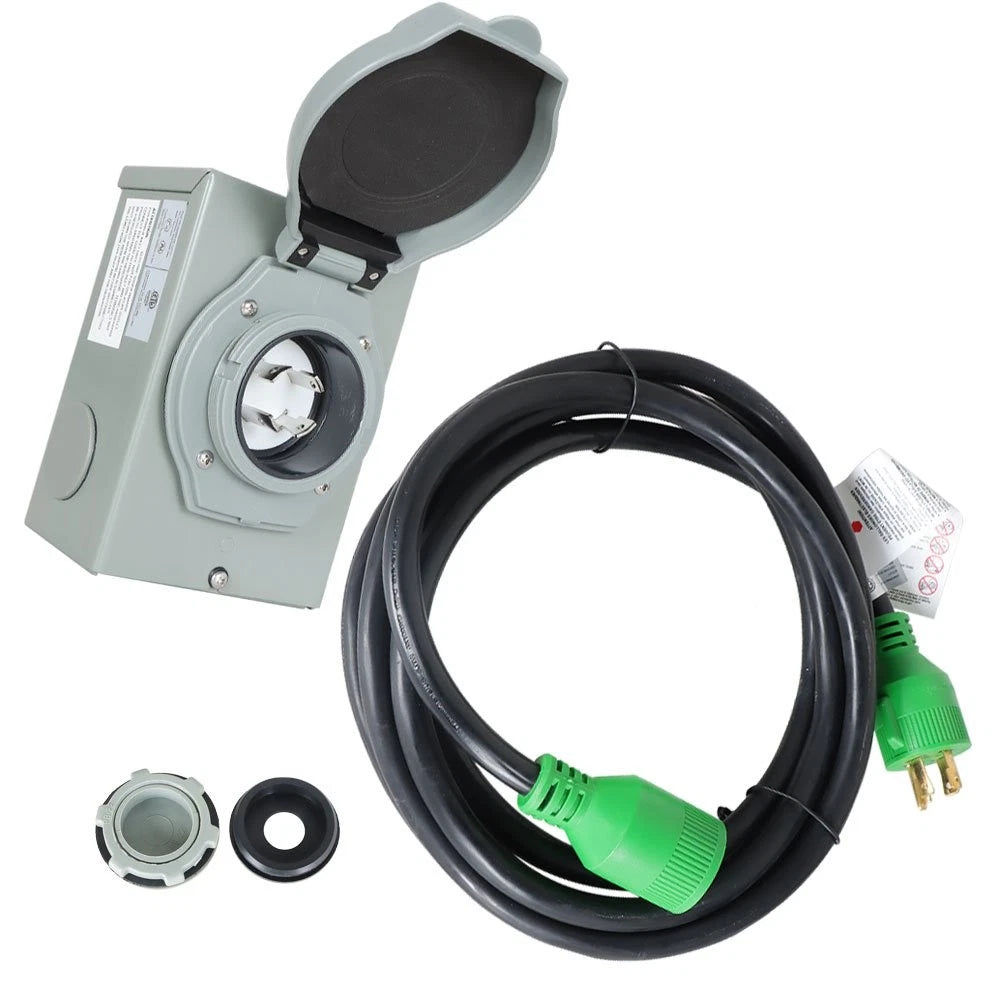 30 Amp Generator Extension Cord 15FT NEMA 14-30P/14-30R