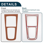 Center Console Panel Sticker for Mercedes-Benz GLA GLB EQA EQB 2020-2024 Brown