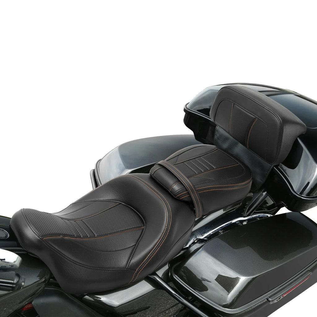 Rider & Passenger Backrest Pad for Harley CVO Road Glide (2014-2023)