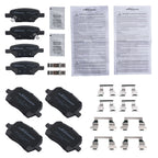 Set of 4 Ceramic Brake Pads for Saturn Aura (2007–2090) P-1160 P-1033 D1160