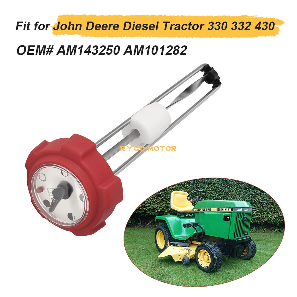 Fuel Gauge Gas Cap for John Deere Diesel Tractor 330 332 430 (AM143250 AM101282)