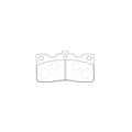 Rear Disc Brake Pad Set for Toyota Carina Celica (1983–1985)