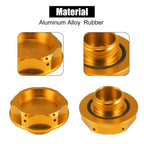 Gold Tone Gas Engine Oil Filler Cap for Subaru Impreza Outback Legacy (1993–2023)