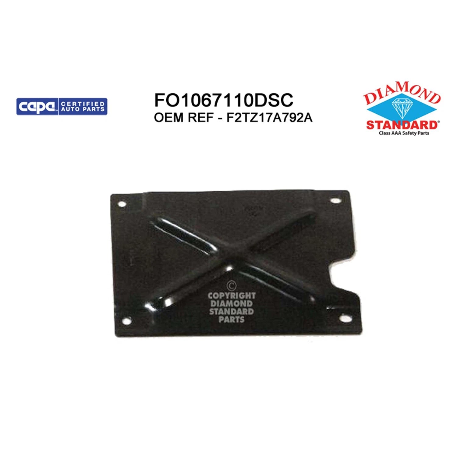 Replacement Steel Front Passenger Side Outer Bumper Mounting Bracket for
