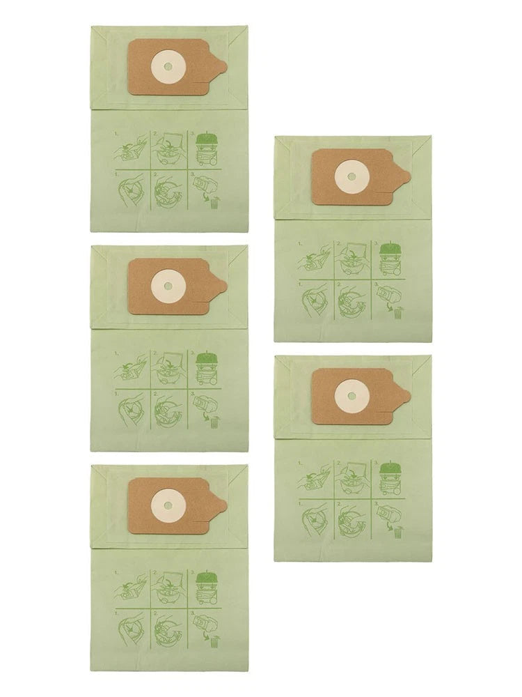 Set of 5 Paper Dust Bags for Numatic Vacuum Cleaners NVM1CH HVR20011