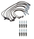 Denso 7mm Wire Set & 8 Iridium Power Spark Plugs for Dodge 5.2L 5.9L V8 (1994–2003)