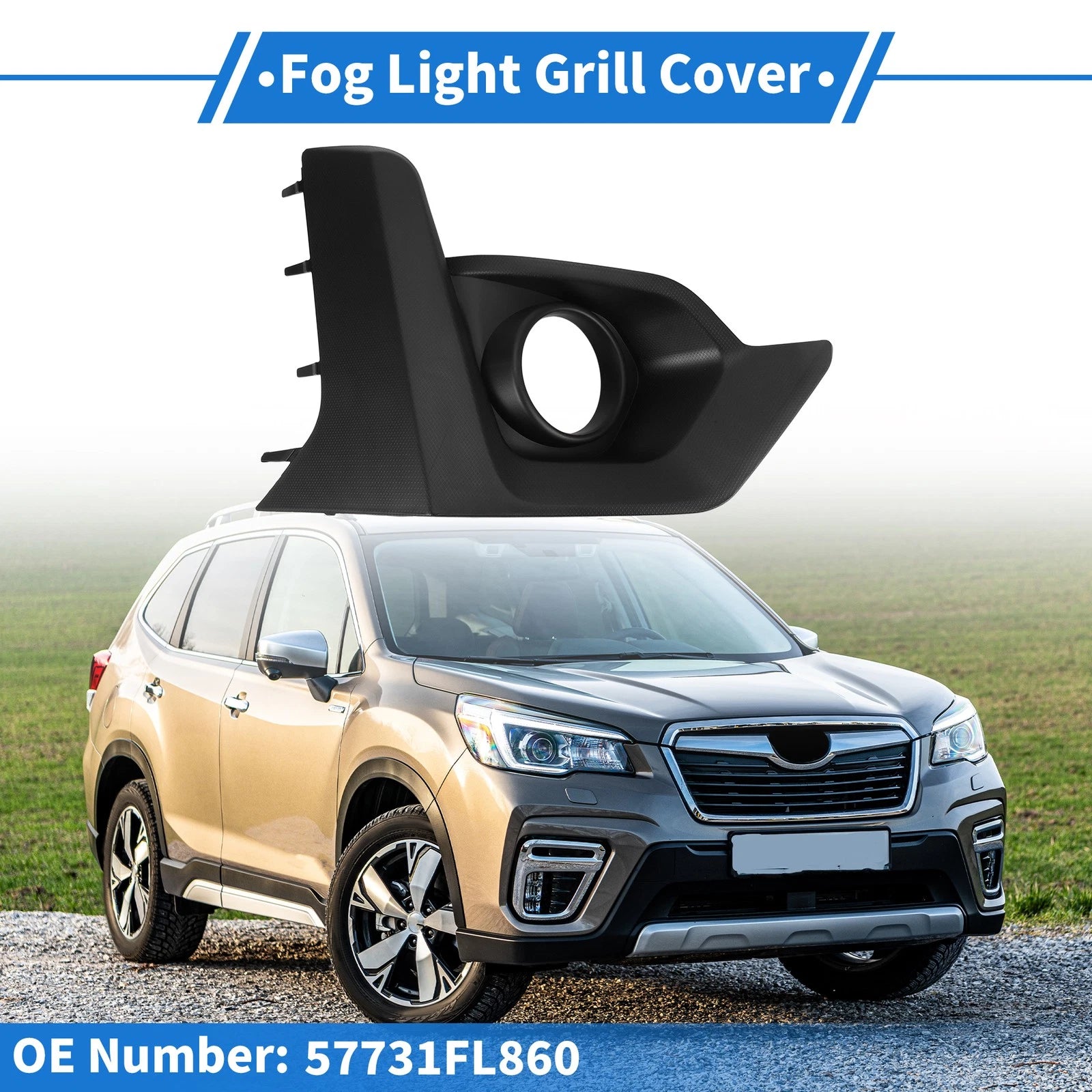Front Right Fog Light Grill for Subaru Crosstrek (2021–2022) No.57731FL860 ABS