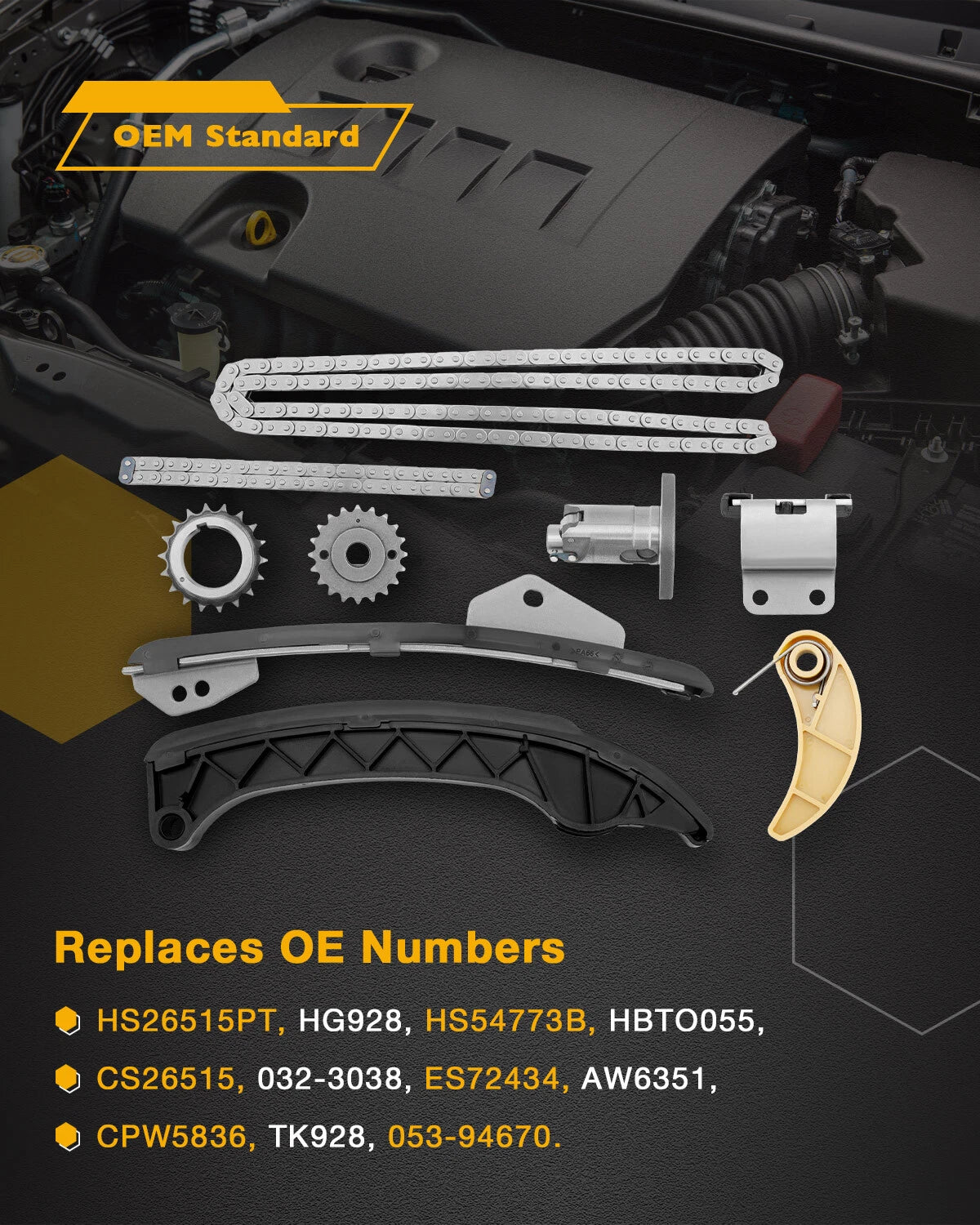 Timing Chain Head Gasket Set for Toyota Scion Corolla (2008-2016)