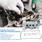 Front Engine Valve Cover w/ Gasket for Mercedes-Benz C 250 2012-2015
