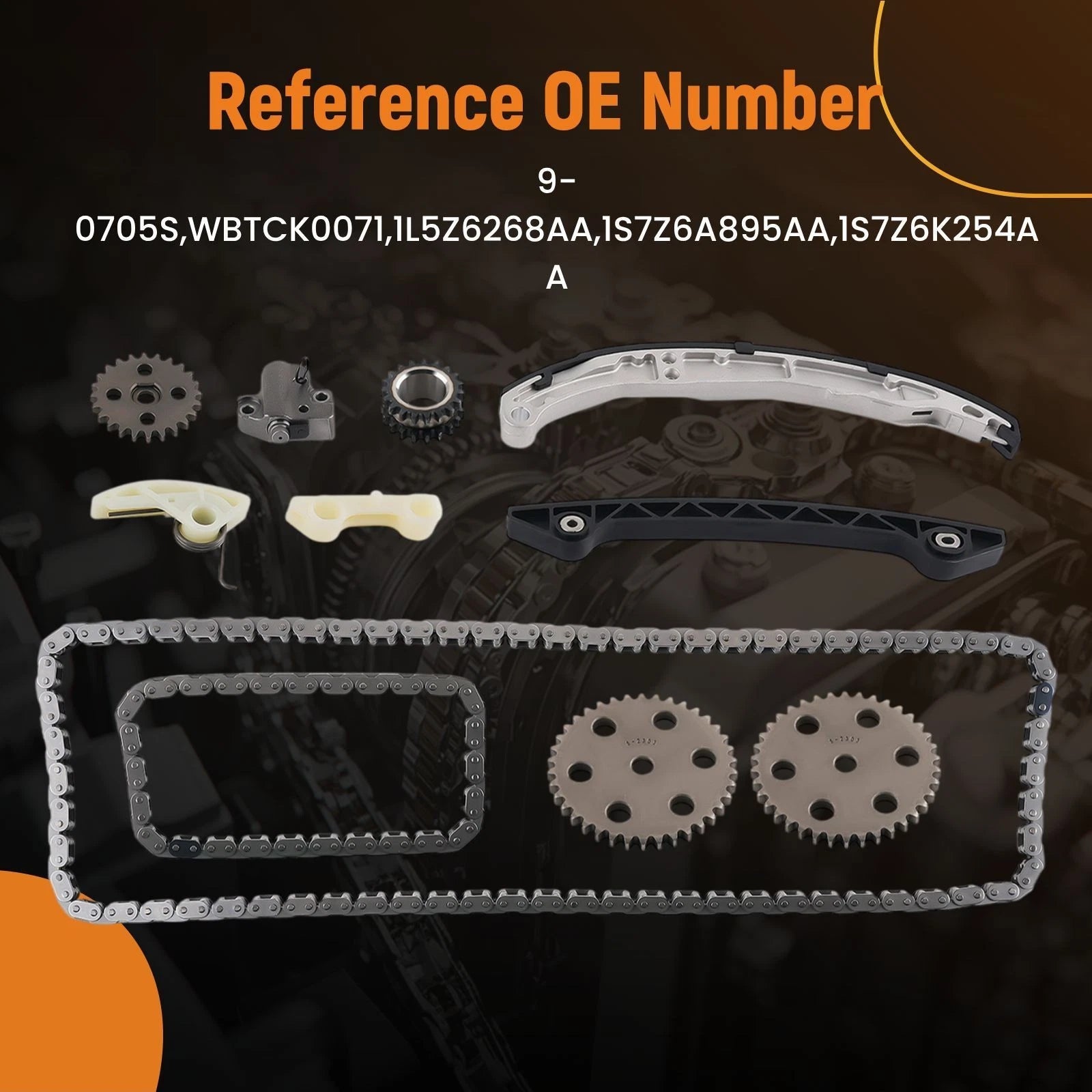 Engine Timing Chain for Mazda B2300 Ford Ranger 2.3L (2001–2011) 76155