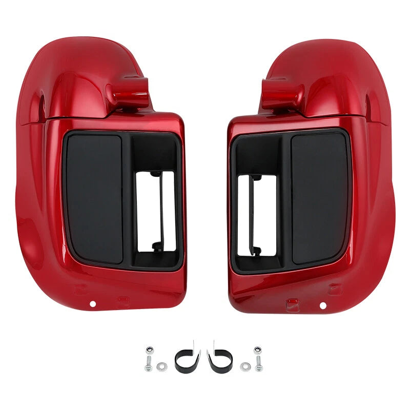 Red Lower Vented Leg Fairings for Harley Touring Street Road Glide (2014–2023)