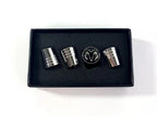 Valve Stem Caps Premium Chrome Tapered With Dodge Logo for Dodge (2010–2024)