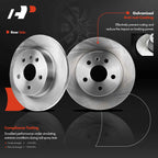 Rear Disc Brake Rotor & Pad Set for Chevrolet Cruze (2013–2015)