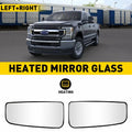 Set of 2 Heated Tow Mirror Glass for Ford F150 F250 F350 F450 F550 (2015–2022)