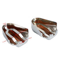Set of 2 Bar Shield Rear Axle Covers for Harley Softail FLS FLSTN (2008–2020) Chrome T9
