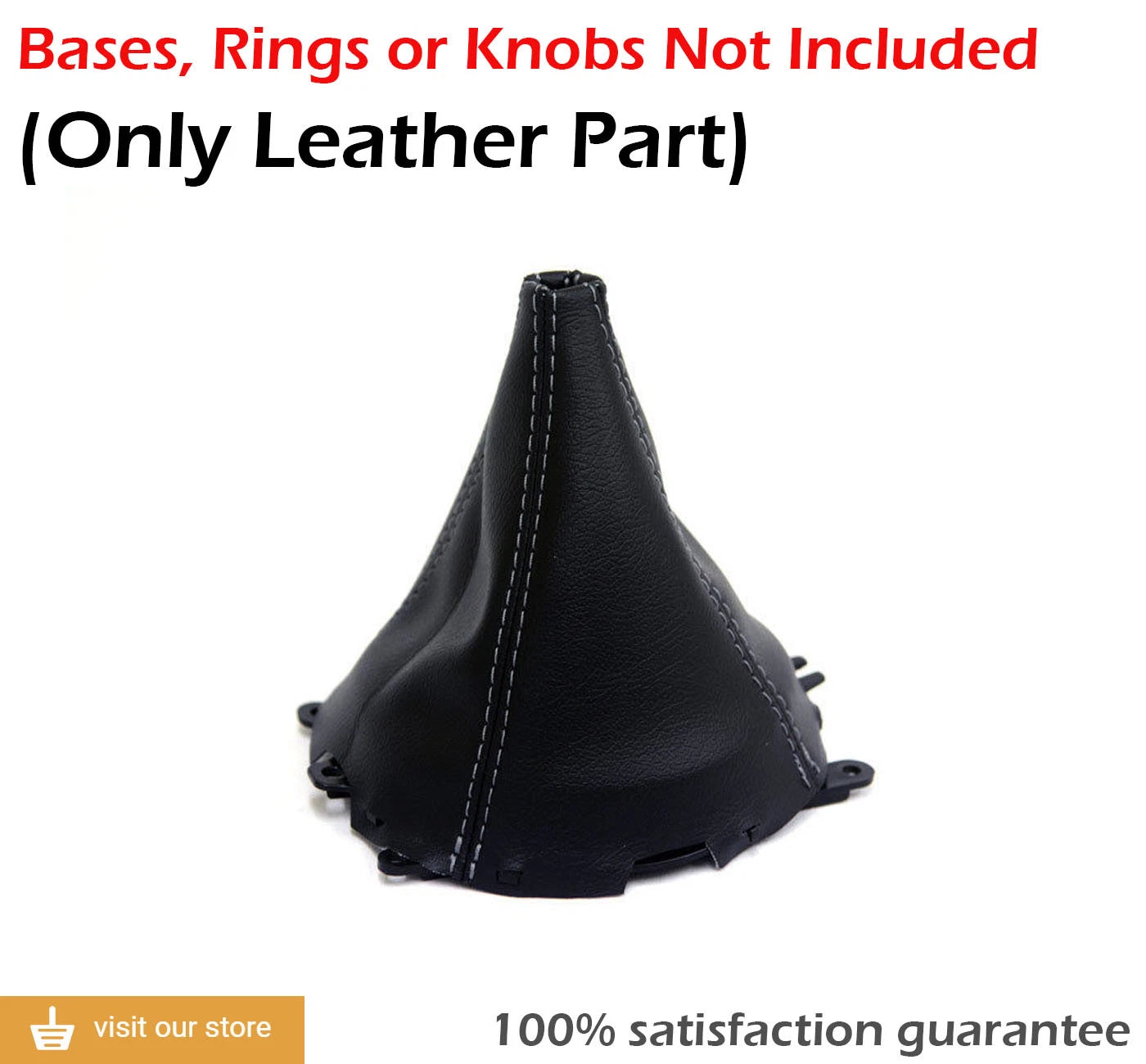 Manual Shift Boot for Mazda RX-8 (2004–2011) Gray Stitch PVC Leather