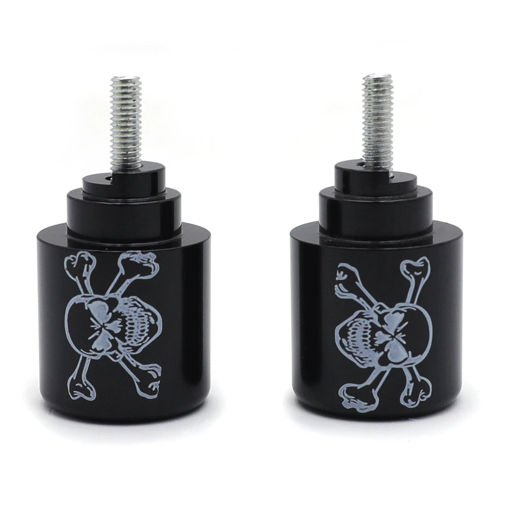 Skull Black Bar End for Honda CBR600RR CBR1000RR VFR800 RC51 CBR900RR