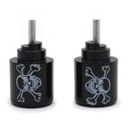 Skull Black Bar End for Honda CBR600RR CBR1000RR VFR800 RC51 CBR900RR