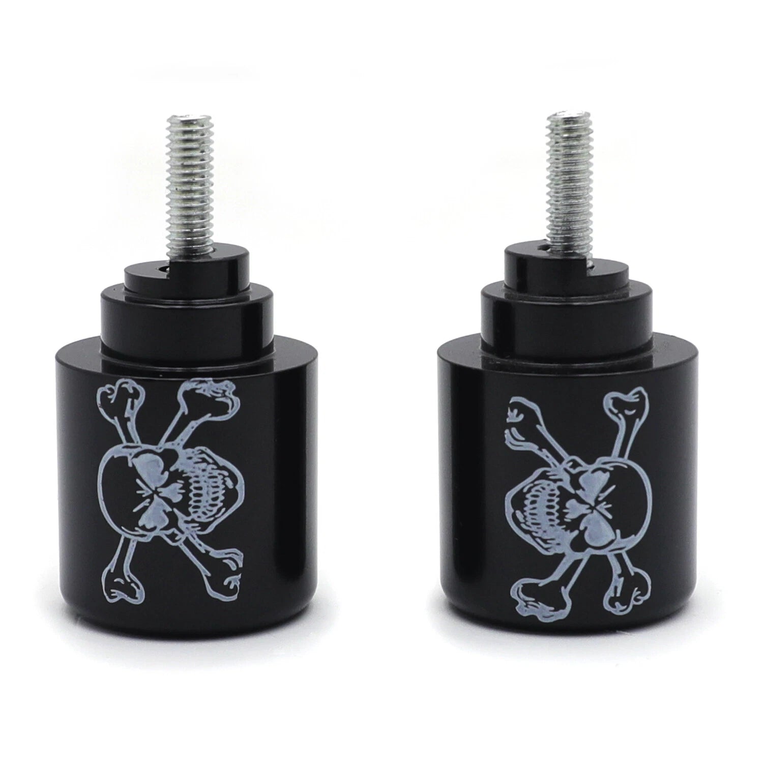 Skull Black Bar End for Honda CBR600RR CBR1000RR VFR800 RC51 CBR900RR