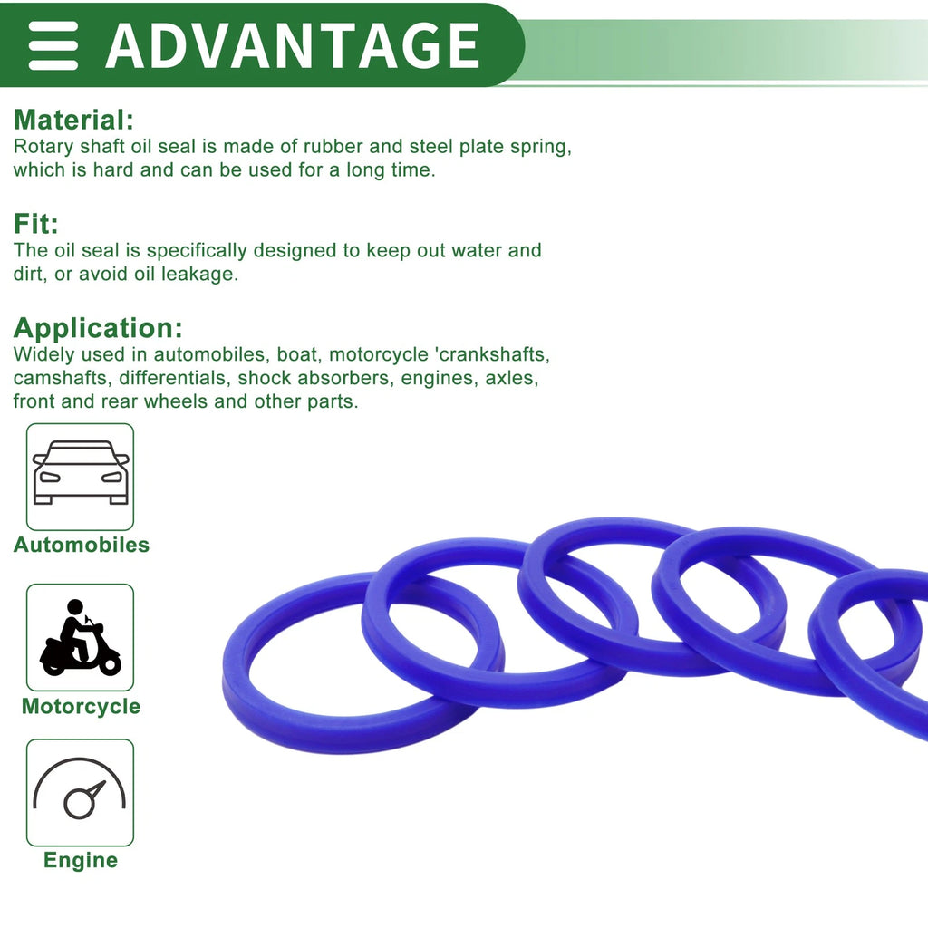 Set of 5 Oil Seal Rotary Shaft Seal 80x95x9mm for Various Models 
