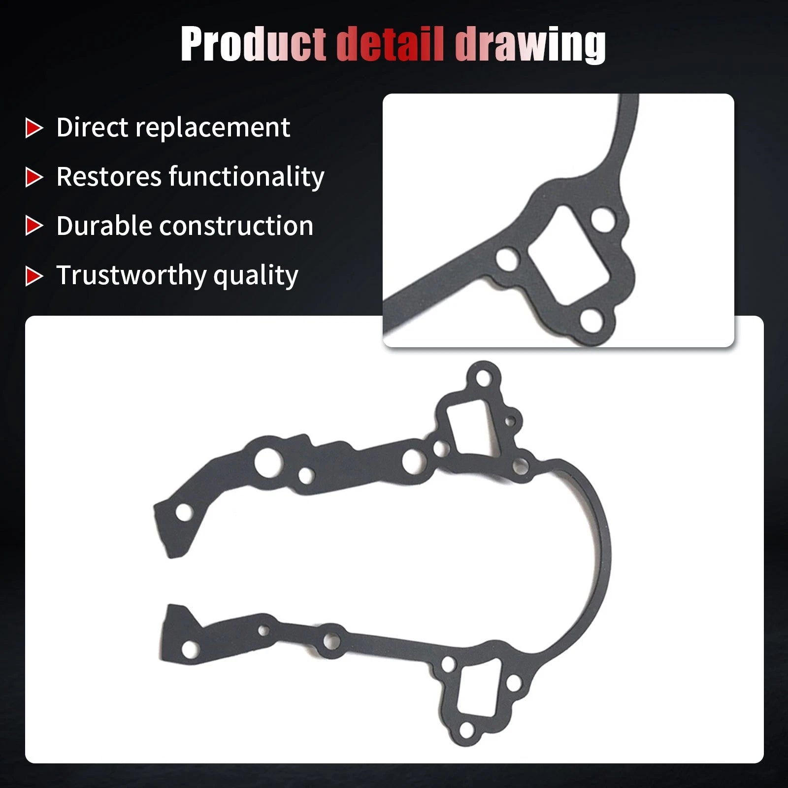 Engine Timing Cover Gasket for Pontiac Grand Prix Bonneville (2005–2008)