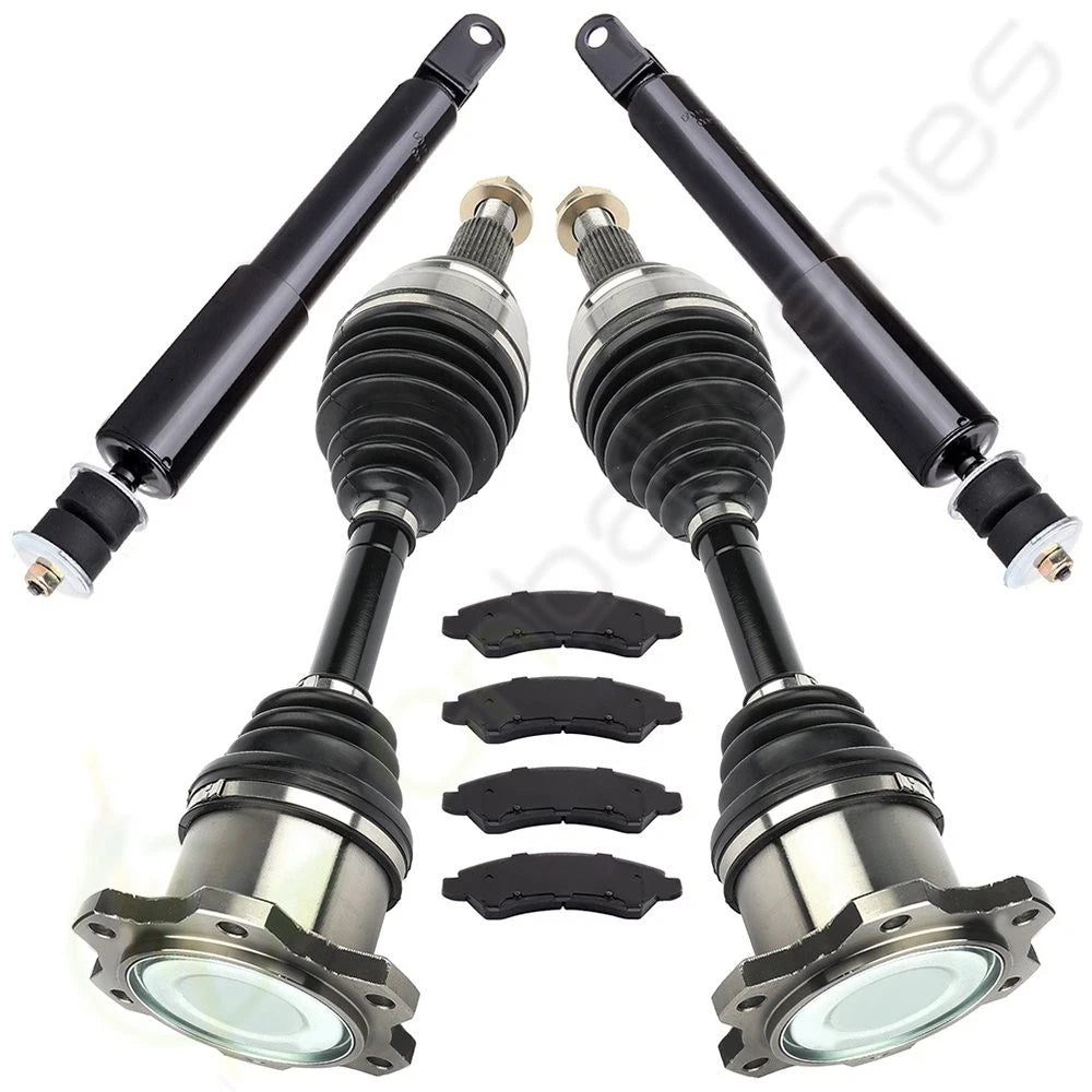 Front CV Axle & Brake Pads & Struts for GMC Sierra 1500 (2005–2006)