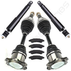 Front CV Axle & Brake Pads & Struts for GMC Sierra 1500 (2005–2006)