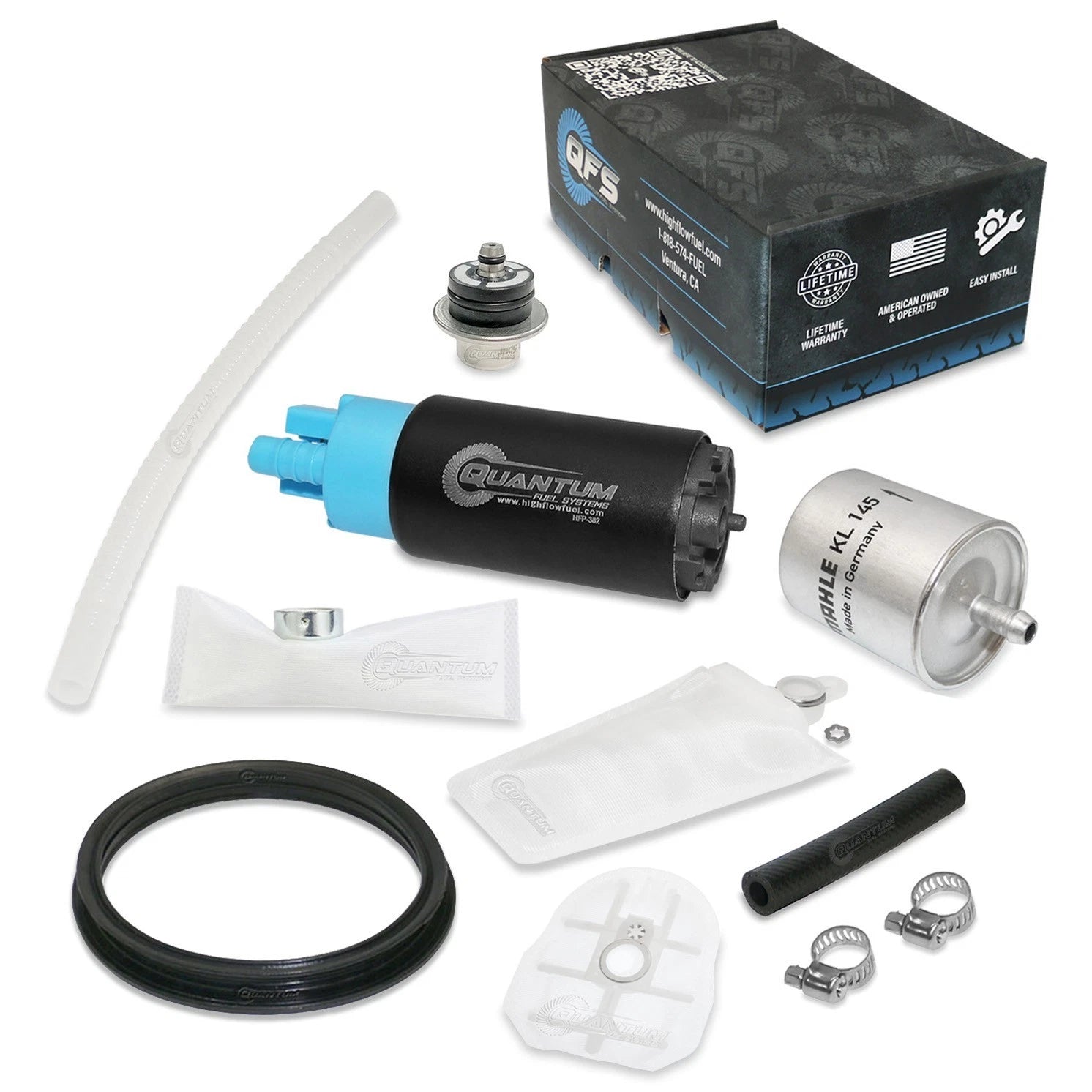 QFS Fuel Pump + MAHLE Filter + Tank Seal + Reg for BMW R1200ST (2003–2007)