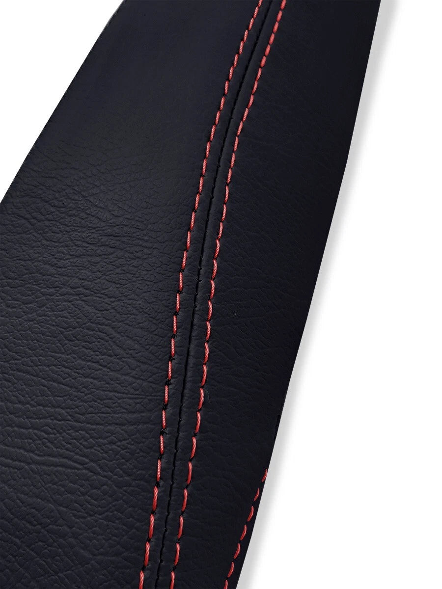 Seat Armrest Cover for Chrysler Pacifica (2017–2020) Red Stitch PVC Leather