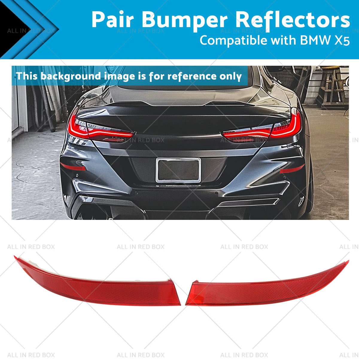 Bumper Reflector for BMW X5 (2011–2013) 63147240997 63147240998