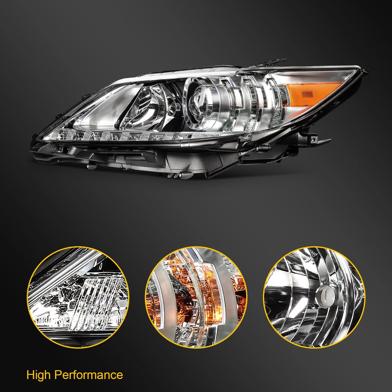 LED Headlight Assembly for Lexus ES350 ES300h (2013–2015) Left Side