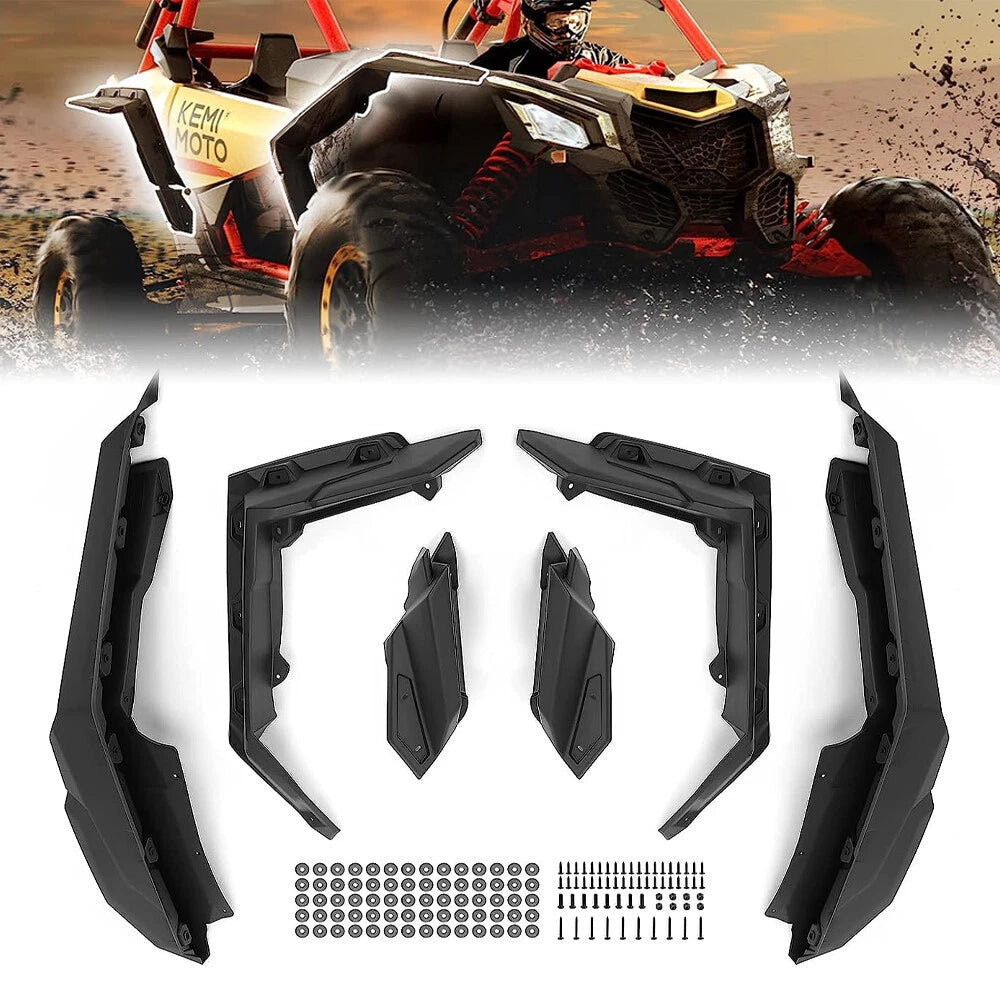 Complete Extended Fender Flares for Can-Am Maverick X3 & X3 Max (2017–2025)