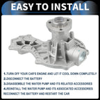 Water Pump with Gasket Kit for Volkswagen Cabrio (1995–2002) No. 026121005A