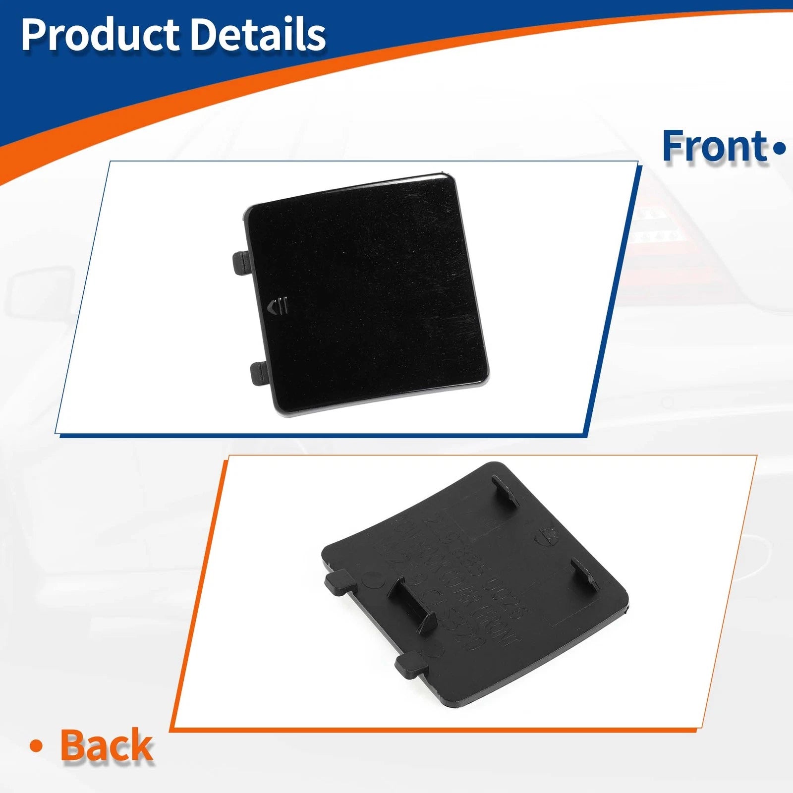 Tow Hook Cover for Mercedes-Benz CLS (2004–2007) No.A2198850026 Black