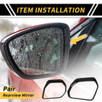 Pair Rearview Mirror Rain Eyebrow Trim for Toyota Tundra (2022–2024)