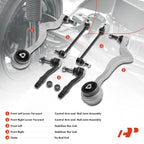Set of 6 Control Arm Sway Bar Tie Rods for BMW 525i 528i 530i 535i 550i (2001–2007)